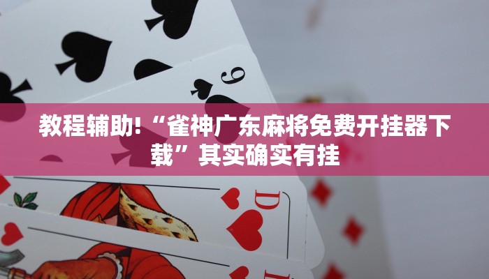 教程辅助!“雀神广东麻将免费开挂器下载”其实确实有挂