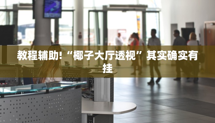 教程辅助!“椰子大厅透视”其实确实有挂