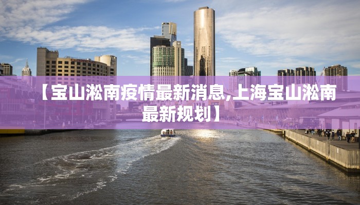 【宝山淞南疫情最新消息,上海宝山淞南最新规划】