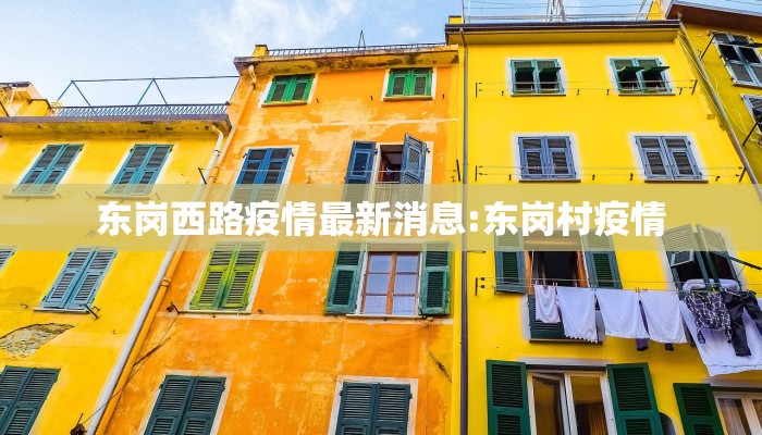 东岗西路疫情最新消息:东岗村疫情