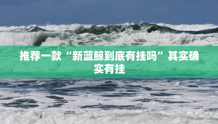 推荐一款“新蓝鲸到底有挂吗”其实确实有挂