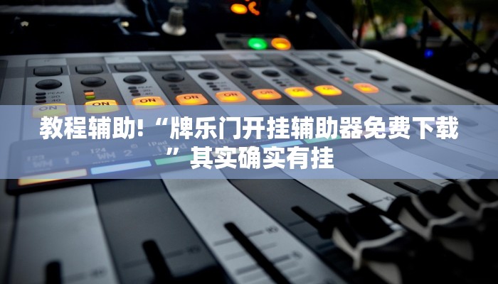 教程辅助!“怎么看别人微乐是不是开挂”其实确实有挂