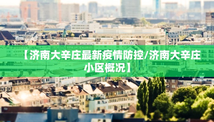 【济南大辛庄最新疫情防控/济南大辛庄小区概况】