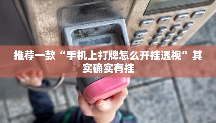 推荐一款“手机上打牌怎么开挂透视”其实确实有挂