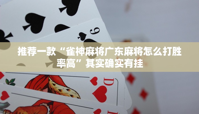 推荐一款“雀神麻将广东麻将怎么打胜率高”其实确实有挂