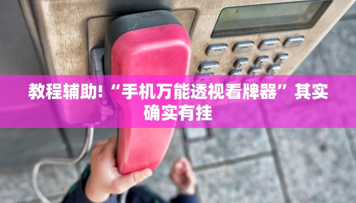 教程辅助!“手机万能透视看牌器”其实确实有挂