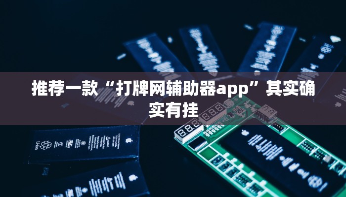 推荐一款“打牌网辅助器app”其实确实有挂