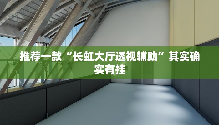 推荐一款“长虹大厅透视辅助”其实确实有挂