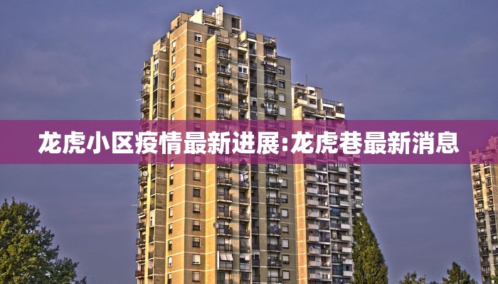 龙虎小区疫情最新进展:龙虎巷最新消息
