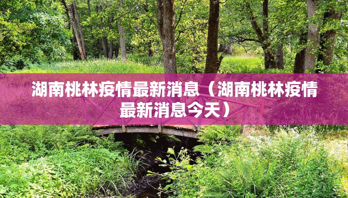 湖南桃林疫情最新消息（湖南桃林疫情最新消息今天）