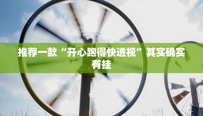 推荐一款“开心跑得快透视”其实确实有挂