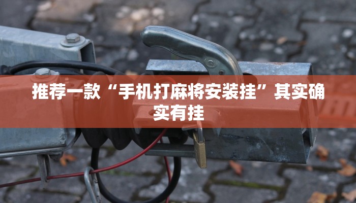 推荐一款“手机打麻将安装挂”其实确实有挂