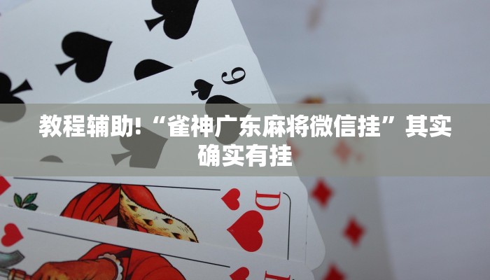 教程辅助!“雀神广东麻将微信挂”其实确实有挂