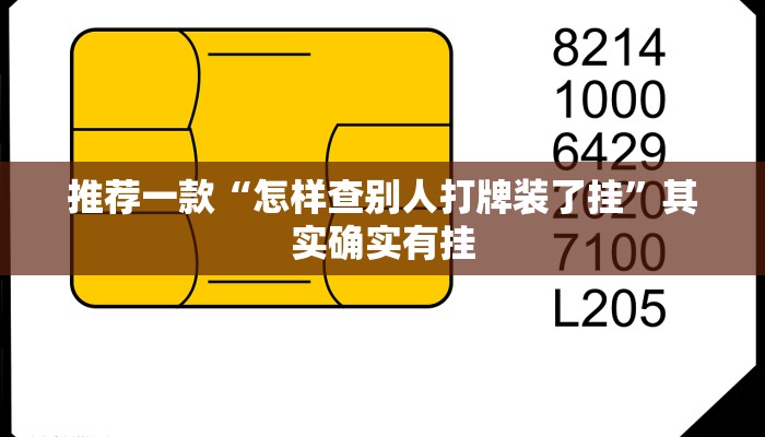 推荐一款“怎样查别人打牌装了挂”其实确实有挂