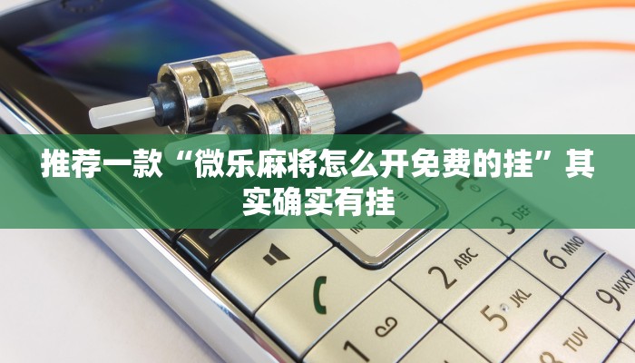 推荐一款“微乐麻将怎么开免费的挂”其实确实有挂