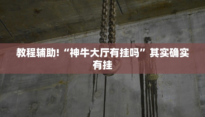 教程辅助!“神牛大厅有挂吗”其实确实有挂